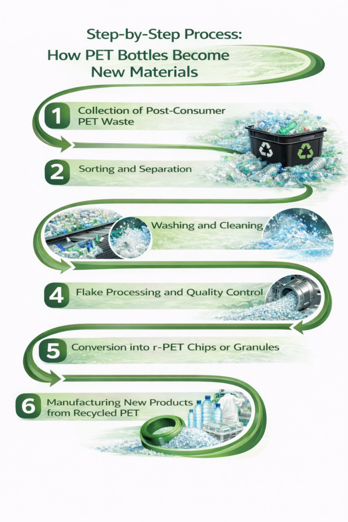 How PET Bottles Are Recycled into New Materials